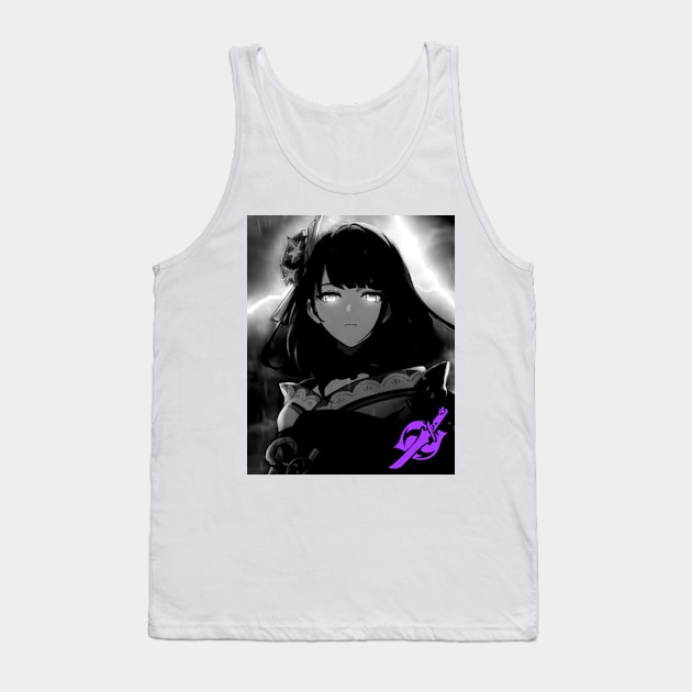 Genshin Impact Raiden Shogun Noir Tank Top by HoyoStan